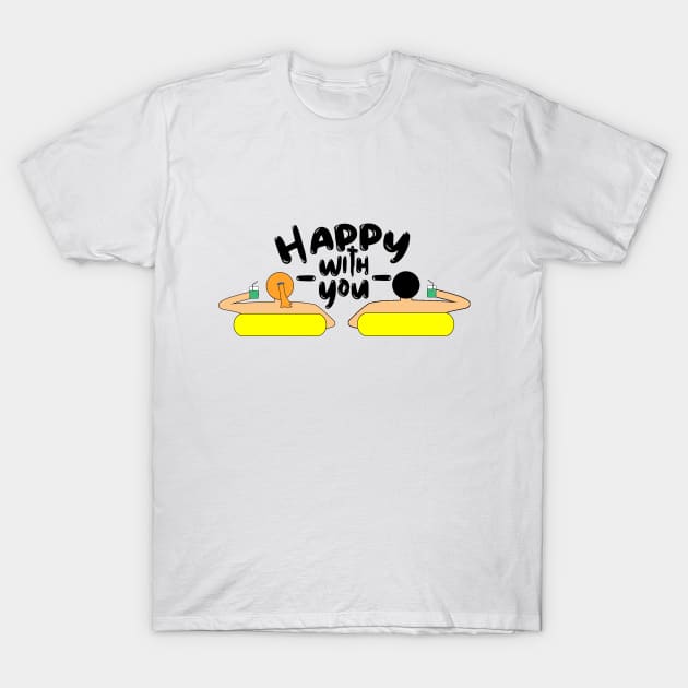 Happy Holiday T-Shirt by dzildzildzil